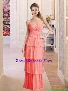 Perfect Empire Sweetheart Ruching Prom Dress for 2015