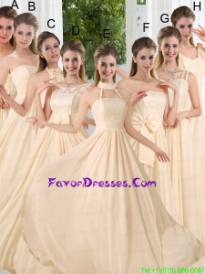 Empire Ruching 2015 Floor Length Prom Dress