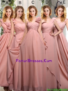 Empire Ruching 2015 Sturning Prom Dresses in Peach