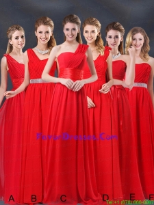 Ruching Empire 2015 Feminine Prom Dresses