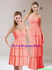New Style Empire Sweetheart 2015 Ruching Prom Dress
