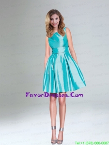 Popular Turquoise A Line Short Prom Dress for Girls