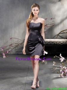 Gorgeous Black Mini Length Prom Dress for 2015