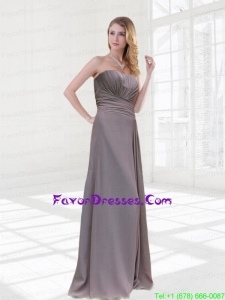 2015 Classical Sweetheart Prom Dress with Ruching