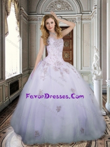 Best Selling Tulle Beaded and Applique Sweet Sixteen Dress in Lavender