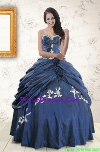 Impression Sweetheart Ball Gown Quinceanera Dresses in Navy Blue