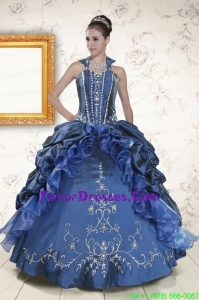 In Stock Sweetheart Navy Blue Quinceanera Dresses with Beading