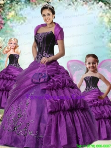 Brand New Eggplant Purple Princesita Dress with Pick-ups For 2014