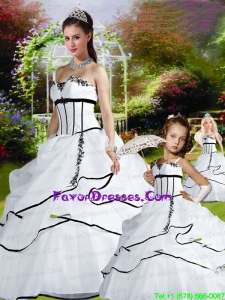 Romantic Pick Ups White Princesita Dress For 2014 Quinceanera Party