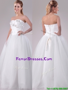 Brand New Really Puffy Sweetheart Beaded Long Wedding Gown in Tulle