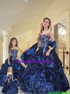 New Arrival Appliques and Pick Ups Princesita Dresses in Navy Blue