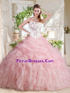 Exquisite Asymmetrical Beaded Quinceanera Dress with Visible Boning Bubbles and Ruffles