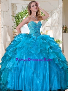New Arrivals Beaded Bodice and Ruffled Sweet 16 Dress in Tulle