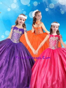 Best Beaded Bodice Tulle Lovely Girl Pageant Dress with Off the Shoulder