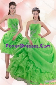 Impression 2015 Pick Ups and Beading Quince Gowns in Spring Green