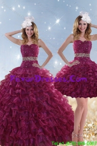 Impression Beading and Ruffles Quinceanera Dresses with Floor Length