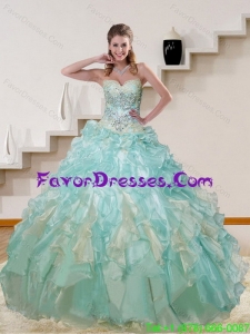 The Super Hot 2015 In Stock Multi Color Quinceanera Dresses with Appliques and Ruffles