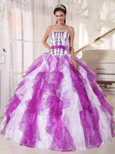 Colorful Ball Gown Strapless Perfect Sweet Sixteen Dresses with Beading