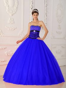 Brand New Blue Quinceanera Gown Dresses with Beading