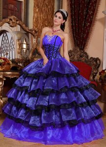 Princess Multi-color Sweet Sixteen Quince Dresses with Ruffles