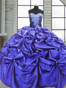 Sleeveless Lace Up Floor Length Beading and Pick Ups Sweet 16 Dress
