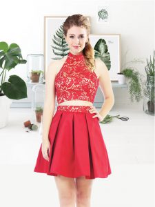 Adorable Sleeveless Lace Lace Up Prom Gown
