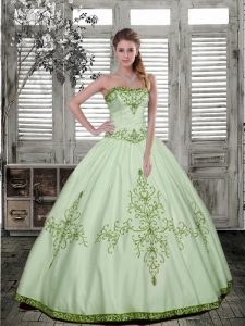 Affordable Ball Gowns Vestidos de Quinceanera Multi-color Strapless Taffeta Sleeveless Floor Length Lace Up