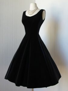 Black Sleeveless Taffeta Zipper Homecoming Dress for Prom and Party and Sweet 16
