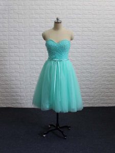 Customized Mini Length A-line Sleeveless Apple Green Prom Party Dress Lace Up