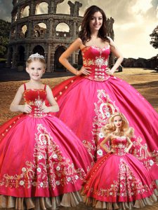 Unique Sleeveless Lace Up Floor Length Beading and Embroidery Sweet 16 Quinceanera Dress