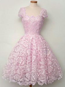 Cheap Cap Sleeves Lace Lace Up Quinceanera Court Dresses