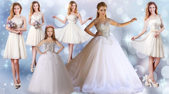 Trendy White Ball Gowns Beading Ball Gown Prom Dress Lace Up Tulle Half Sleeves Floor Length