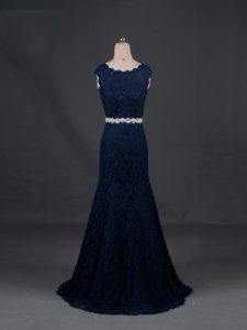 Spectacular Lace Sleeveless Floor Length Mother of Groom Dress and Beading