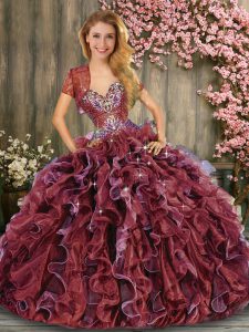 Most Popular Floor Length Ball Gowns Sleeveless Multi-color 15 Quinceanera Dress Lace Up