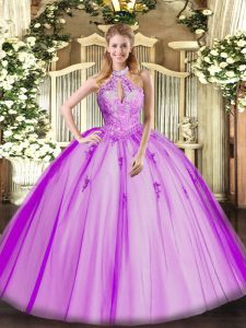 Sleeveless Lace and Appliques Lace Up Sweet 16 Quinceanera Dress