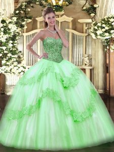 Adorable 15 Quinceanera Dress Military Ball and Sweet 16 and Quinceanera with Beading and Appliques and Ruffles Sweethea
