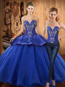 Sleeveless Beading and Embroidery Lace Up 15 Quinceanera Dress