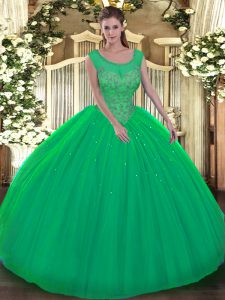 Shining Sleeveless Beading Backless Quinceanera Gowns