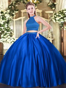 Sleeveless Beading Backless Quinceanera Gown
