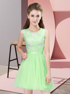 New Arrival Sleeveless Tulle Side Zipper Dama Dress for Prom and Party and Wedding Party