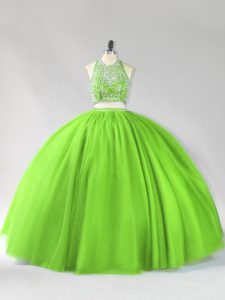 Trendy Sleeveless Tulle Backless Sweet 16 Quinceanera Dress for Sweet 16 and Quinceanera