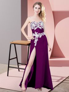 Chiffon Sleeveless Evening Dress and Lace and Appliques