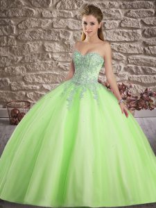 Adorable Sweet 16 Quinceanera Dress Military Ball and Sweet 16 and Quinceanera with Appliques Sweetheart Sleeveless Lace