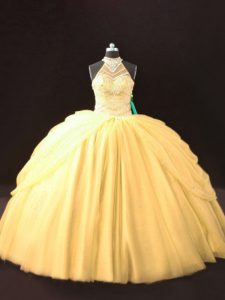 Most Popular Sleeveless Beading and Pick Ups Lace Up Sweet 16 Dresses