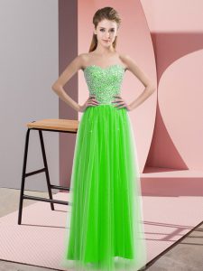 Sweetheart Sleeveless Lace Up Evening Dress Tulle