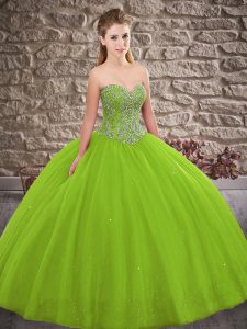 Charming Sweetheart Sleeveless Lace Up Quinceanera Dress Tulle