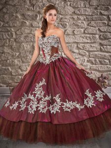 Sleeveless Appliques Lace Up Quinceanera Dresses