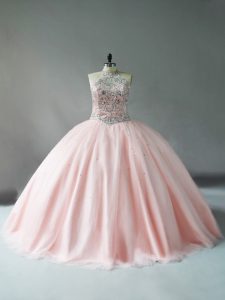 Captivating Sleeveless Floor Length Beading Sweet 16 Quinceanera Dress