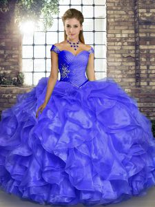 Sexy Floor Length Ball Gowns Sleeveless Lavender Quinceanera Dresses Lace Up