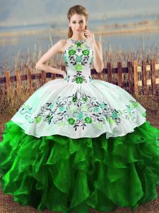 Sleeveless Organza Lace Up Sweet 16 Dress for Sweet 16 and Quinceanera